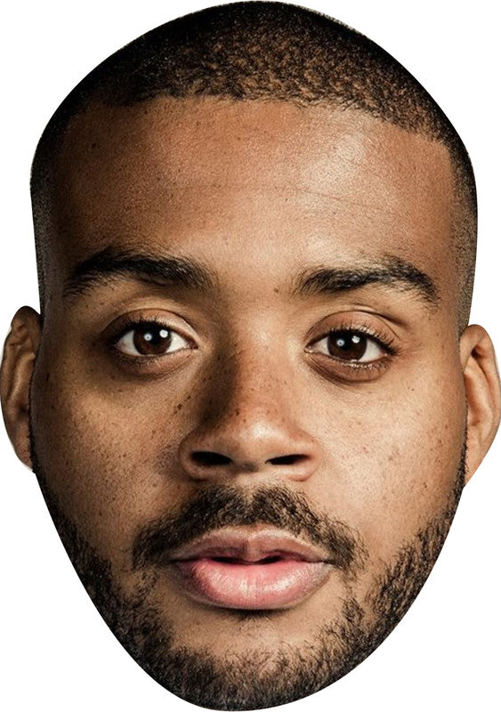 Kris Bowers Face Mask – Fancy Dress Cardboard Costume Mask – Kris Bowers Face Mask