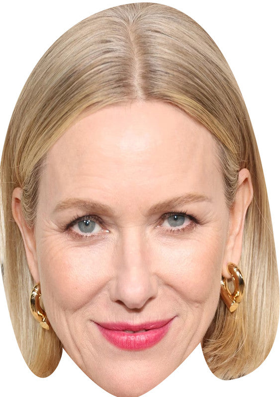 Naomi Watts Golden Globes 2025 Celebrity Face Masks - Hollywood-Themed Fancy Dress Party Accessories