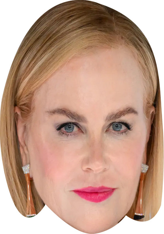 Nicole Kidman Golden Globes 2025 Celebrity Face Masks - Hollywood-Themed Fancy Dress Party Accessories