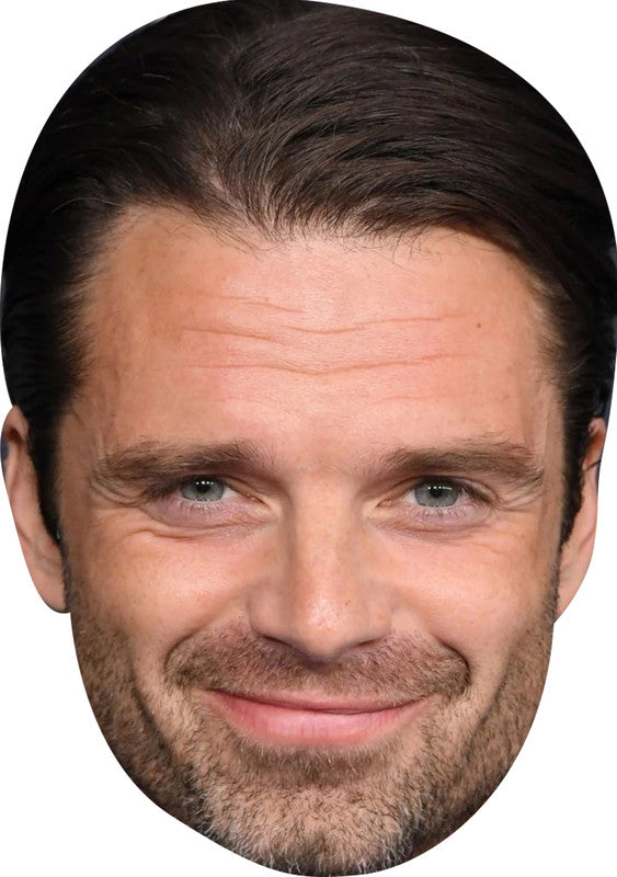 Sebastian Stan Golden Globes 2025 Celebrity Face Masks - Hollywood-Themed Fancy Dress Party Accessories