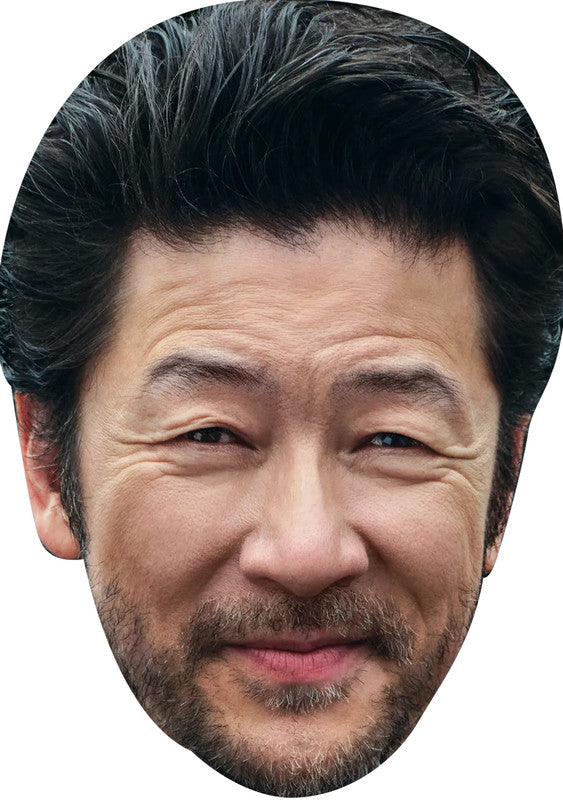 Tadanobu Asano Golden Globes 2025 Celebrity Face Masks - Hollywood-Themed Fancy Dress Party Accessories