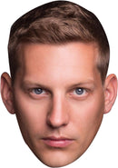 James Sutton Celebrity Face Mask – Hollyoaks Soap Star Fancy Dress Costume Party Prop for Hen Stag Do Birthday Accessory