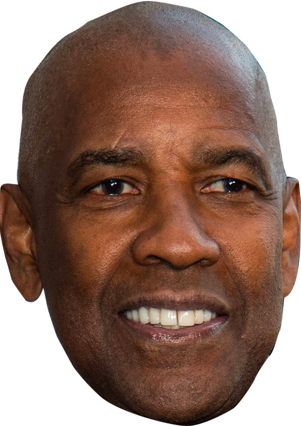 Denzel Washington Film Character 2024 Celebrity Cardboard Face Mask