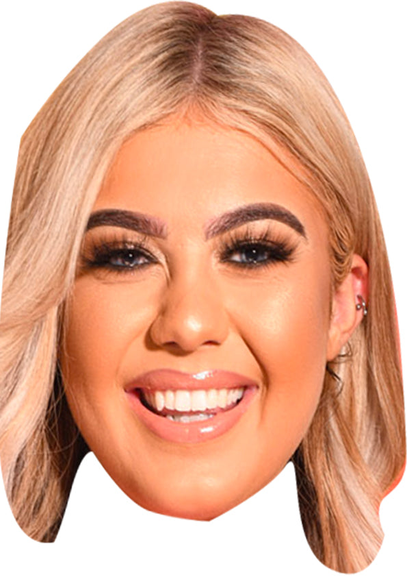 Belle Hassan Love Island Mask Celebrity Cardboard Face Mask