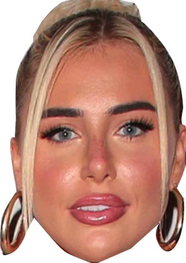 Ellie Brown Love Island Mask Celebrity Cardboard Face Mask