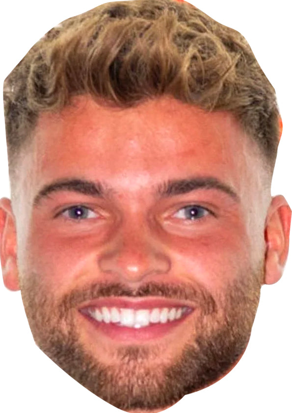 Jake Cornish Love Island Mask Celebrity Cardboard Face Mask