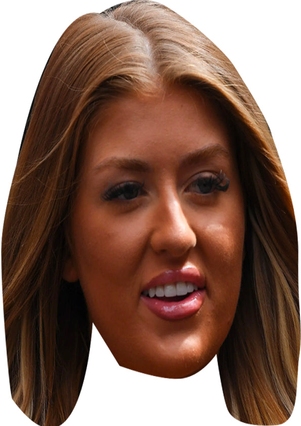 Jess Gale Love Island Mask Celebrity Cardboard Face Mask