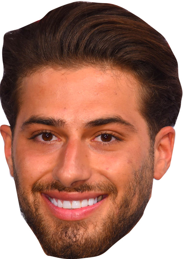 Kem Cetinay Love Island Mask Celebrity Cardboard Face Mask