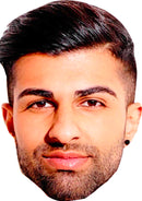 Omar Sultani Love Island Mask Celebrity Cardboard Face Mask