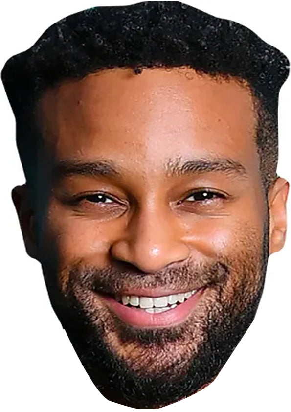 Teddy Soares Love Island Mask Celebrity Cardboard Face Mask