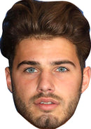 Josh Ritchie Love Island Mask Celebrity Cardboard Face Mask