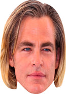 Chris Pine Movie Stars Celebrity Cardboard Face Mask