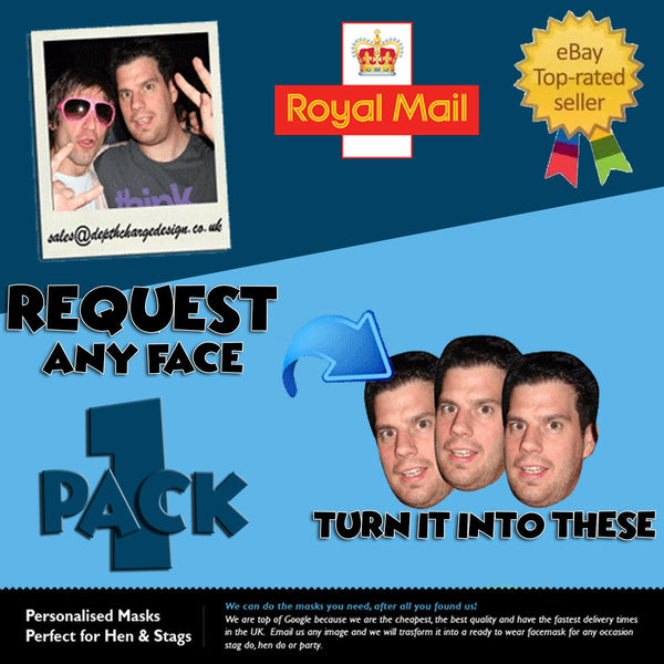 Big Head Masks - Special Request a BIG Head Mask