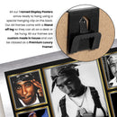Rappers 2Pac Framed Autographed Print - Limited Edition Autograph Fan Gift – Collectible Memorabilia Merchandise