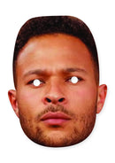Cole Anderson-James face mask – printed cardboard celebrity face mask, front view