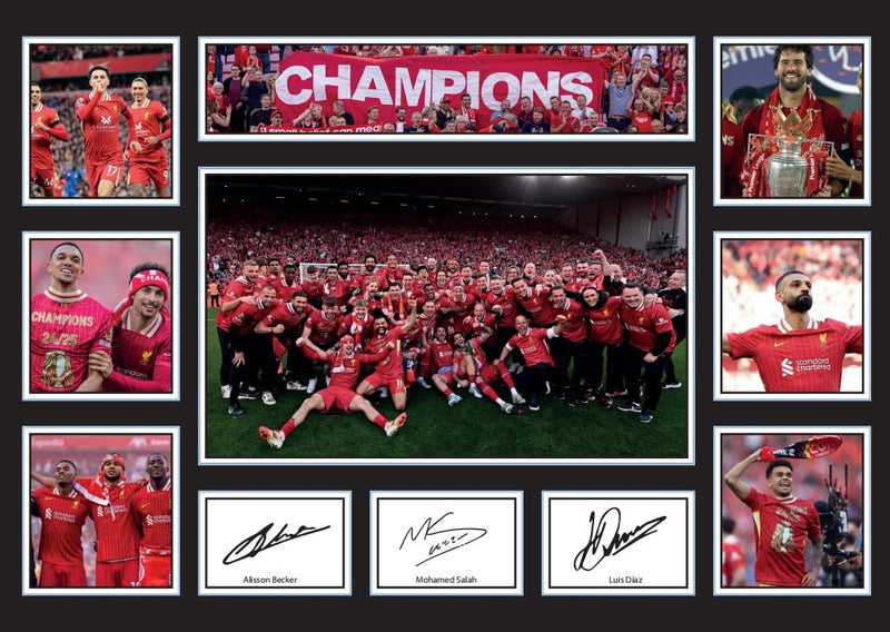 Liverpool Premier League Winners 2025 Photo Frame – Champions Celebration Display – Official Style Souvenir Gift – 20th League Title