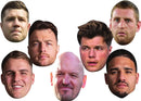Scotland Rugby Face Mask Pack – Six Nations Scotland Player & Coach – Celebrity Card Mask for Fancy Dress, Sports Fans, Match Days, Six Nations Events, Parties, Stag & Hen Nights – Adult Costume Mask