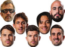 France Rugby Face Mask Pack – Six Nations France Player & Coach – Celebrity Card Mask for Fancy Dress, Sports Fans, Match Days, Six Nations Events, Parties, Stag & Hen Nights – Adult Costume Mask