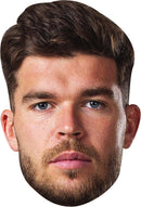 Matthieu Jalibert Face Mask – French Rugby Player – Celebrity Card Mask for Fancy Dress, Sports Fans, Match Days, Six Nations Events, Parties, Stag & Hen Nights – Adult Costume Mask