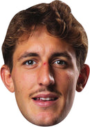 Oscar Jégou Face Mask – French Rugby Player – Celebrity Card Mask for Fancy Dress, Sports Fans, Match Days, Six Nations Events, Parties, Stag & Hen Nights – Adult Costume Mask