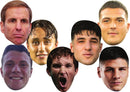 Italy Rugby Face Mask Pack – Six Nations Italy Player & Coach – Celebrity Card Mask for Fancy Dress, Sports Fans, Match Days, Six Nations Events, Parties, Stag & Hen Nights – Adult Costume Mask