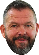 Andy Farrell Ireland Coach Face Mask – Irish Rugby Coach – Celebrity Card Mask for Fancy Dress, Sports Fans, Match Days, Six Nations Events, Parties, Stag & Hen Nights – Adult Costume Mask