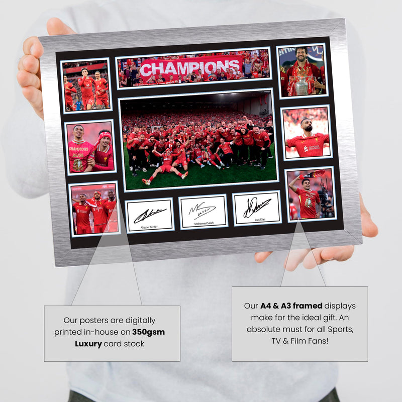 Liverpool Premier League Winners 2025 Photo Frame – Champions Celebration Display – Official Style Souvenir Gift – 20th League Title