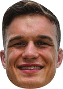 Josh van der Flier Face Mask – Irish Rugby Player – Celebrity Card Mask for Fancy Dress, Sports Fans, Match Days, Six Nations Events, Parties, Stag & Hen Nights – Adult Costume Mask