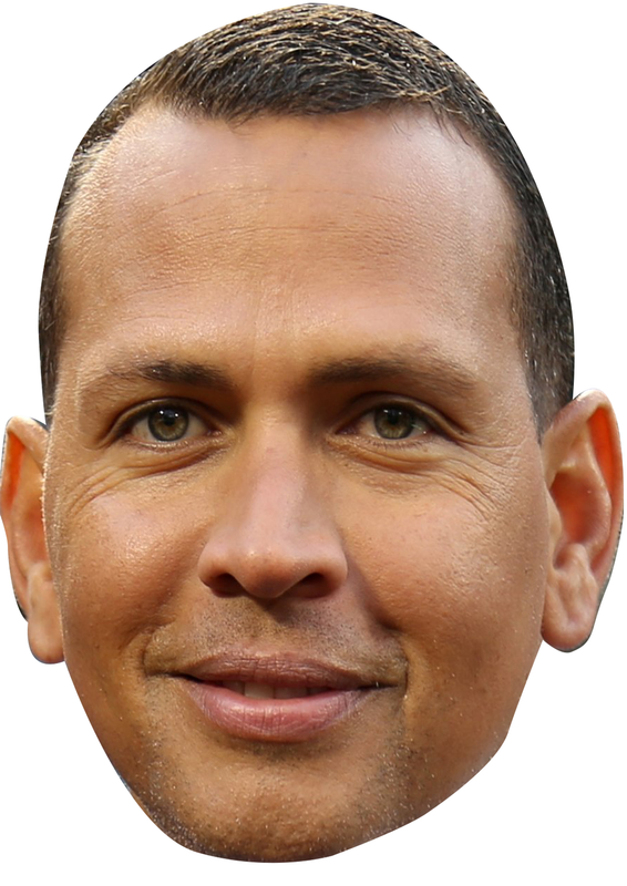 A-Rod (Alex Rodriguez) Celebrity Face Mask Fancy Dress - High-Quality Cardboard Masks for Any Occasion