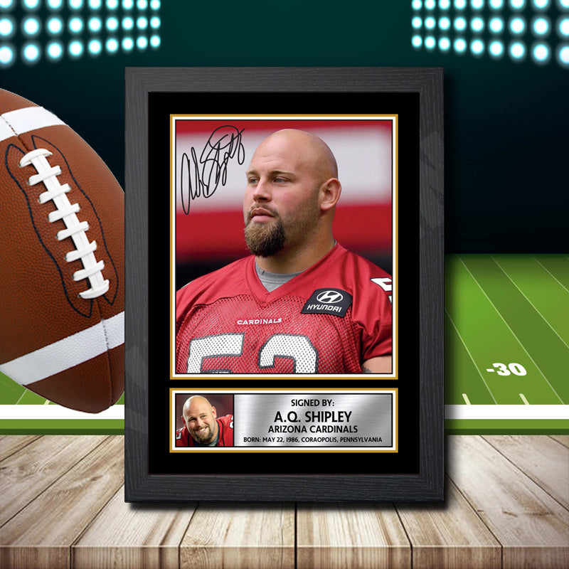 A.Q. Shipley 1 – Printed Signature NFL Star Print – A.Q. Shipley 1