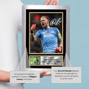 Aaron Ramsdale Newcastle United Printed Autograph Poster – England Goalkeeper Football Wall Art – Soccer Memorabilia Gift for Fans
