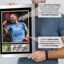 Aaron Ramsdale Newcastle United Printed Autograph Poster – England Goalkeeper Football Wall Art – Soccer Memorabilia Gift for Fans