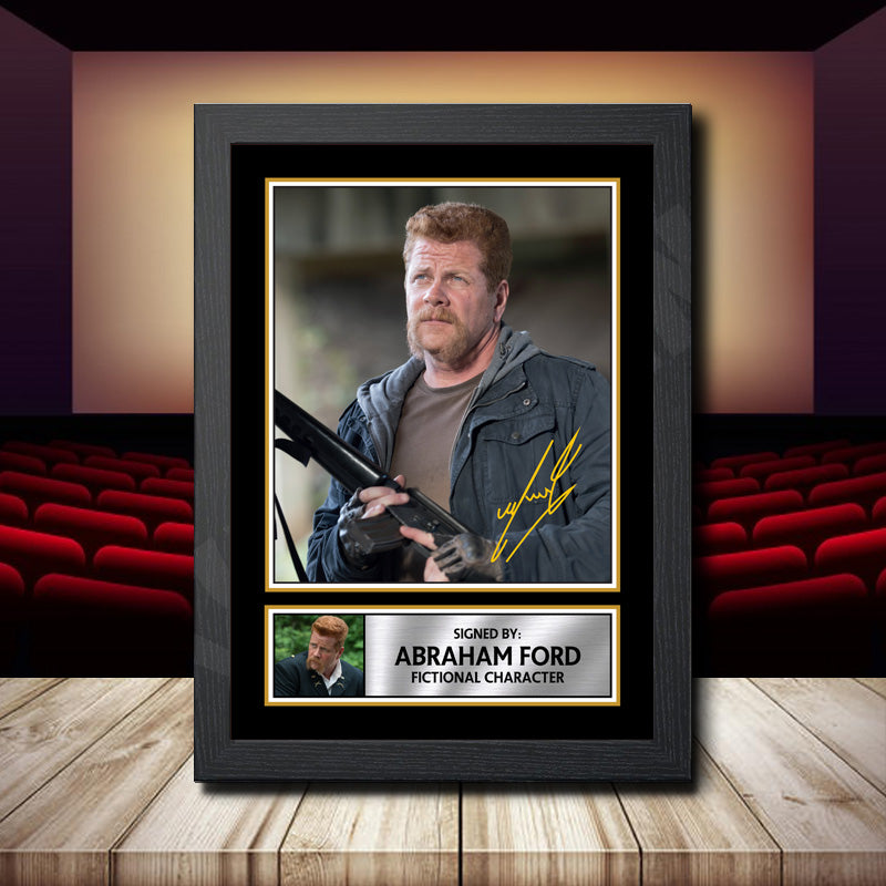 Abraham Ford 2 Printed Signature Movie Star Poster Print Framed Wall Art Gift – Abraham Ford 2 Printed Signature Movie Star Poster Print