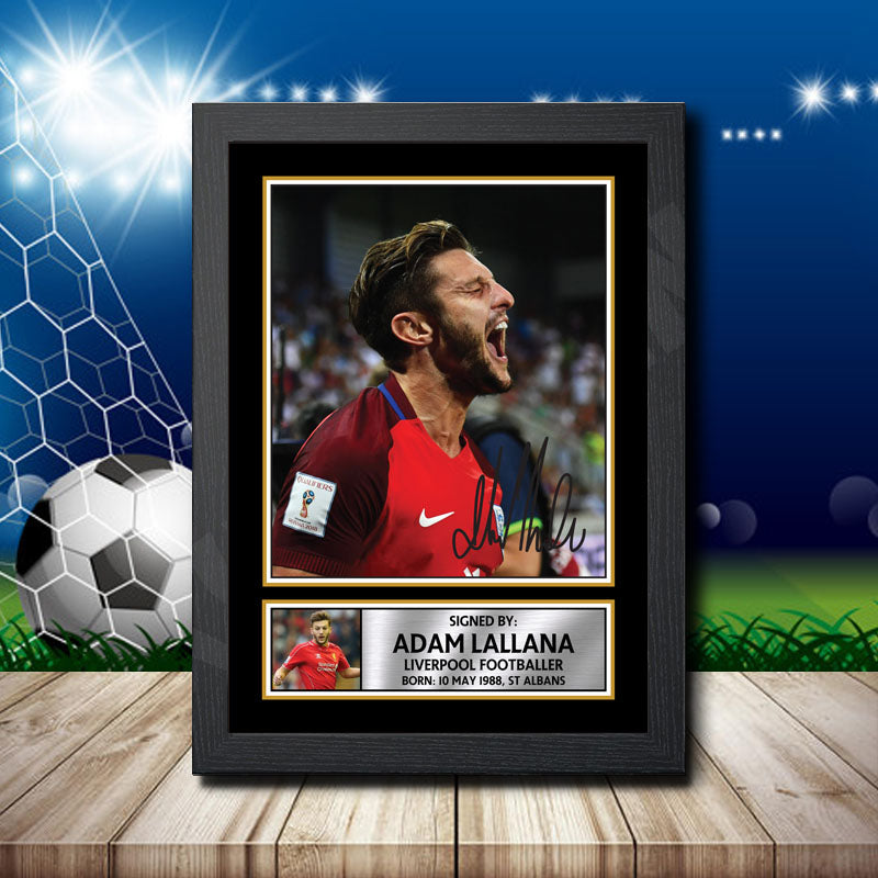Adam Lallana 2 Printed Signature Footballers Star Poster Print Framed Wall Art Gift – Adam Lallana 2 Printed Signature Footballers Star Poster Print