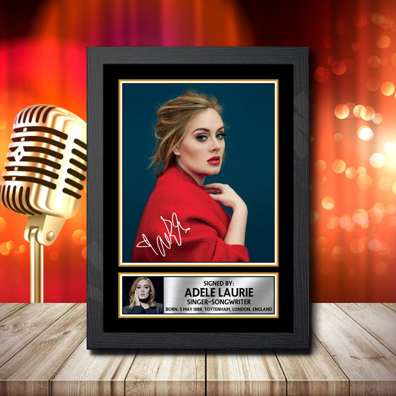 Adele Laurie 1 – Printed Signature Music Star Print – Adele Laurie 1