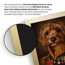 Custom Admiral Pet Portrait – Royal Military Pet Painting Poster – Personalized Dog Portrait in Admiral Uniform Wall Art Gift