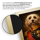 Custom Royal Admiral Pet Portrait – Personalized Dog Portrait in Military Uniform – Funny Royal Pet Painting Wall Art Gift