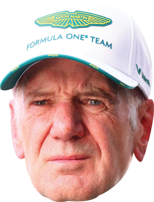 Adrian Newey Cap Face Mask – F1 Motorsport Celebrity Card Face Mask – Celebrity Mask for Stag Do, Hen Night, Fancy Dress & Costume Parties