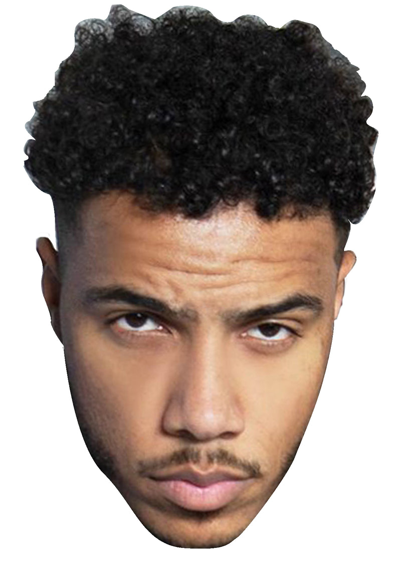 AJ Tracey Celebrity Face Mask Fancy Dress Cardboard Costume Mask