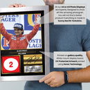 Alain Prost Signed Poster Print – Formula One McLaren Racing Legend Wall Art – F1 Motorsport Memorabilia with Printed Autograph – Formula 1 Fan Gift & Home Decor