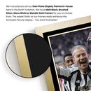 Alan Shearer Portrait Signed Autographed Poster Print – Framed Football Memorabilia with Plaque – Newcastle United & England Legend– Gift for Fans & Collectors