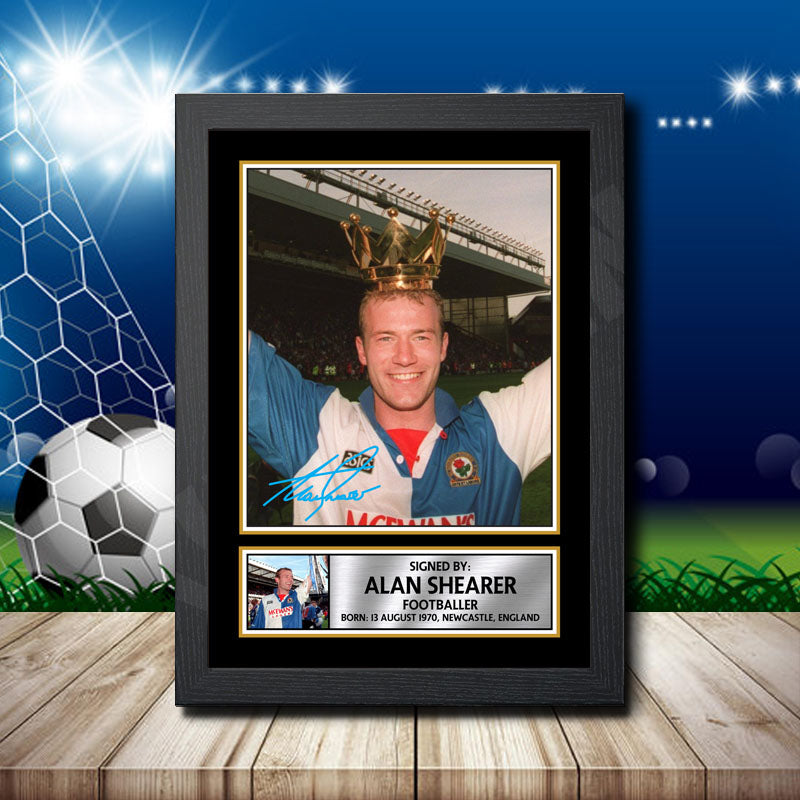 Alan Shearer 2 Printed Signature Footballers Star Poster Print Framed Wall Art Gift – Alan Shearer 2 Printed Signature Footballers Star Poster Print
