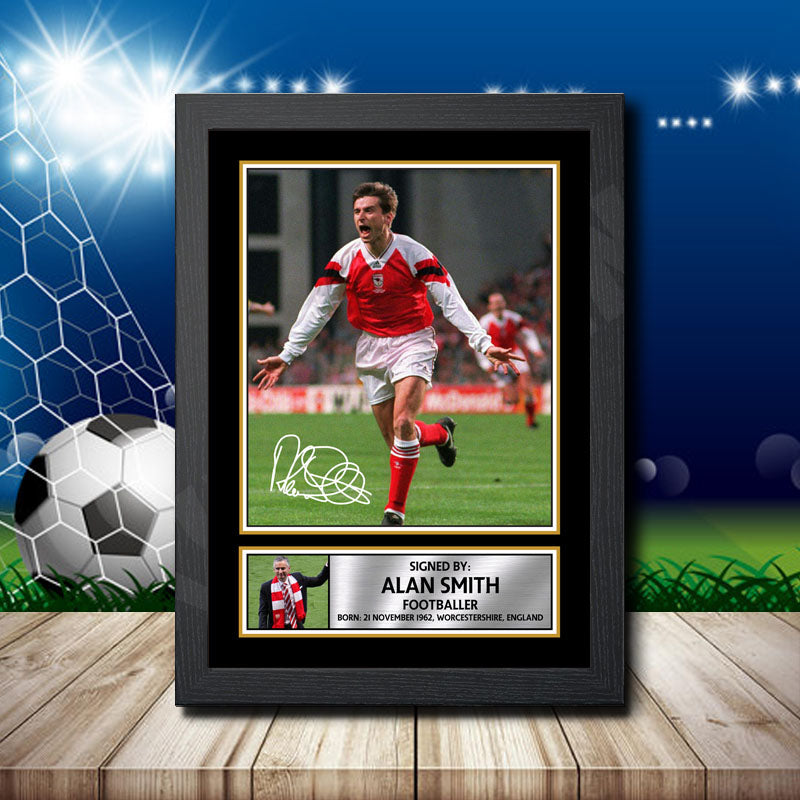 Alan Smith Printed Signature Footballers Star Poster Print Framed Wall Art Gift – Alan Smith Printed Signature Footballers Star Poster Print