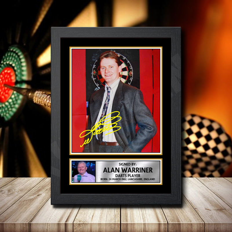 Alan Warriner 2 Printed Signature Darts Star Poster Print Framed Wall Art Gift – Alan Warriner 2 Printed Signature Darts Star Poster Print