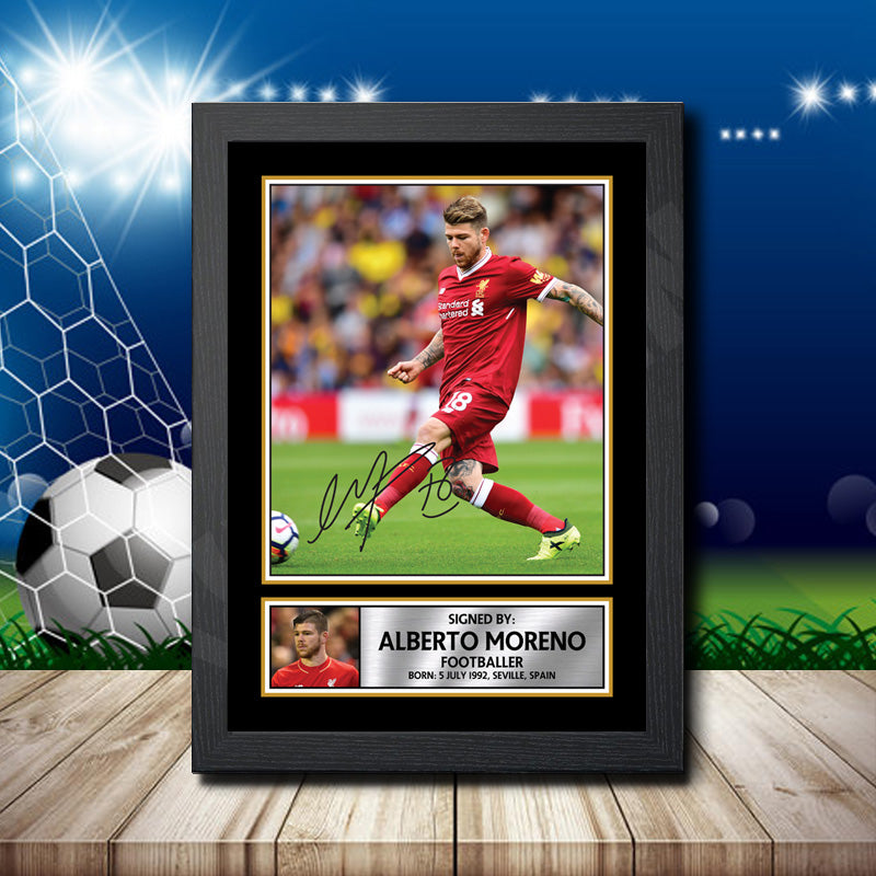 Alberto Moreno Printed Signature Footballers Star Poster Print Framed Wall Art Gift – Alberto Moreno Printed Signature Footballers Star Poster Print
