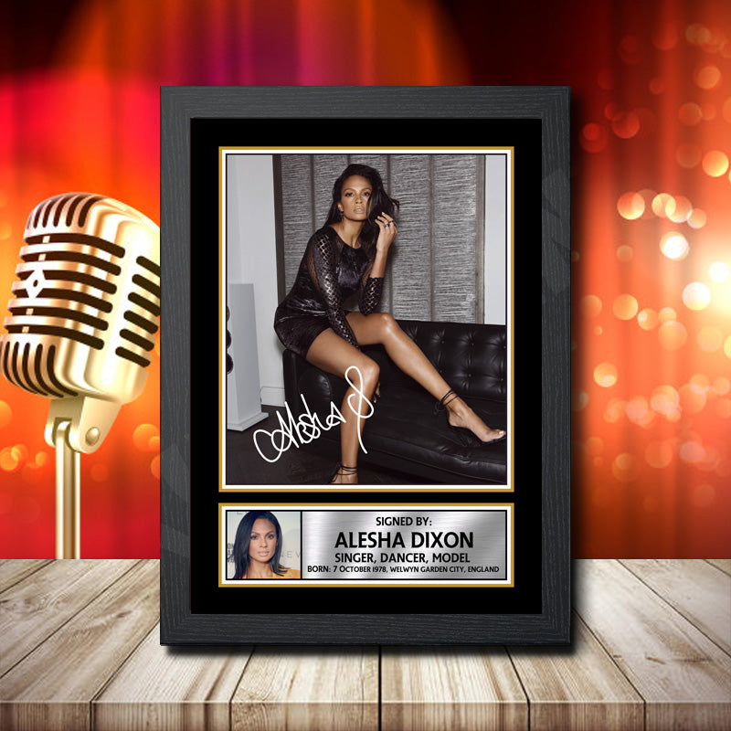 Alesha Dixon 2 – Printed Signature Music Star Print – Alesha Dixon 2