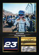 Alex Albon Signed Poster Print – Williams Racing Formula One Wall Art – F1 Motorsport Memorabilia with Printed Autograph – Formula 1 Fan Gift & Racing Decor