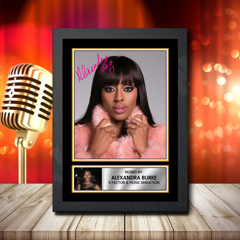 Alexandra Burke – Printed Signature Music Star Print – Alexandra Burke