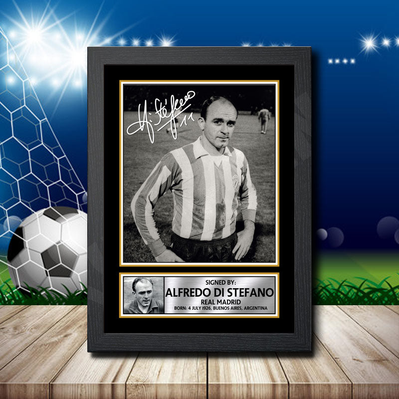 Alfredo Di Stefano 1 Printed Signature Footballers Star Poster Print Framed Wall Art Gift – Alfredo Di Stefano 1 Printed Signature Footballers Star Poster Print