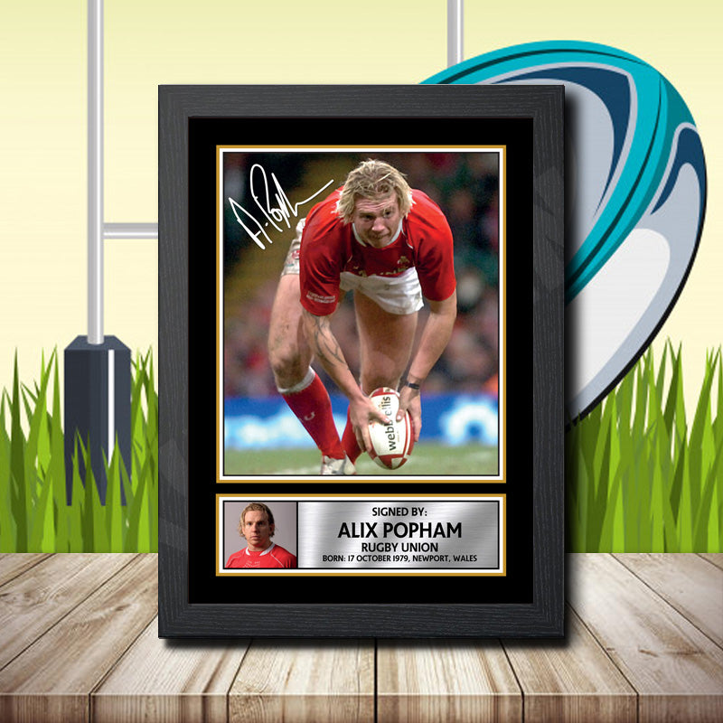 Alix Popham 1 Printed Signature Rugby Star Poster Print Framed Wall Art Gift – Alix Popham 1 Printed Signature Rugby Star Poster Print